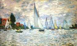 Claude Monet The Barks Regatta at Argenteuil